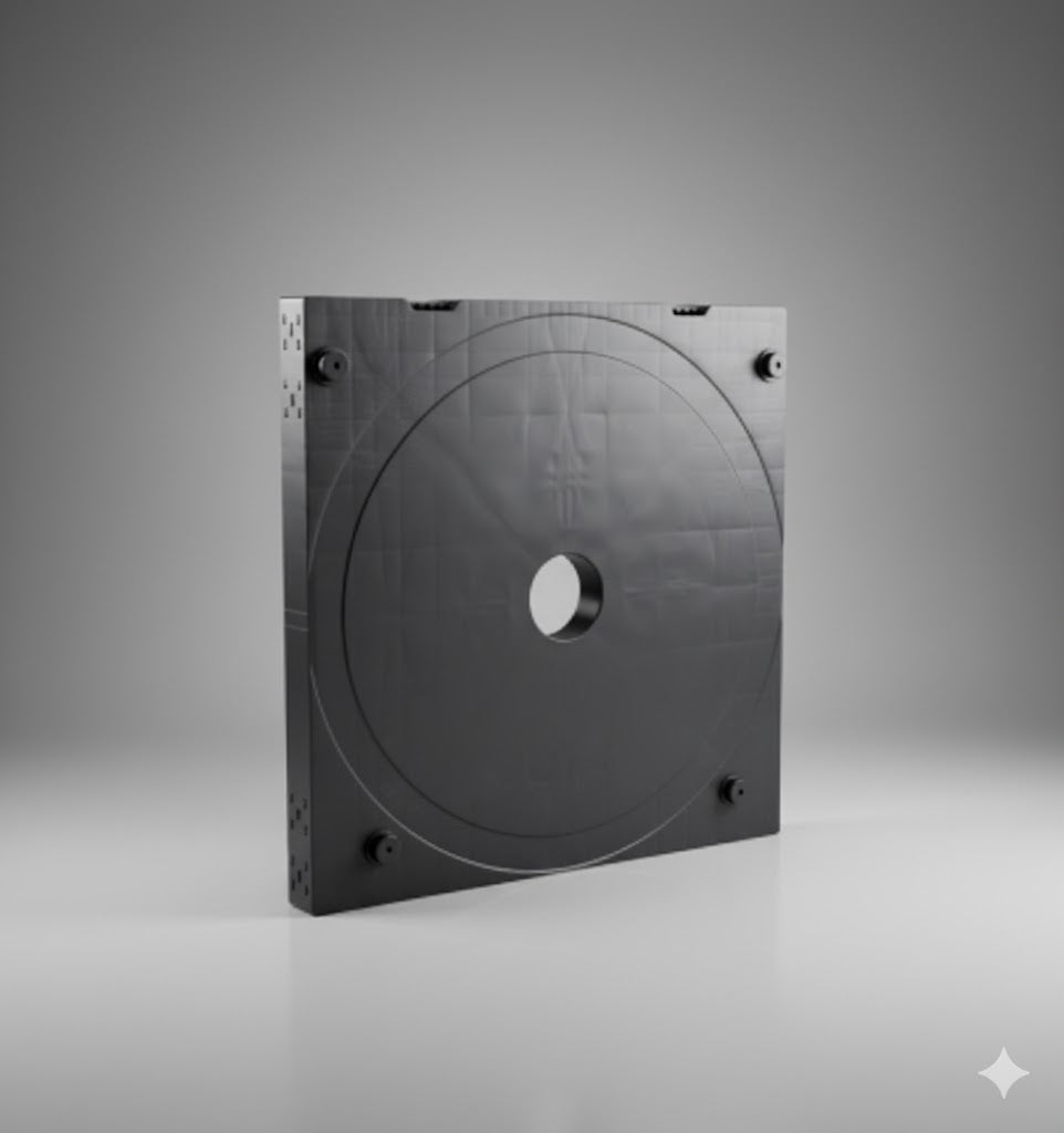 FL07S-152 — XL Roll Flange 1040×1000 mm, No-Plug 6" with Flaps