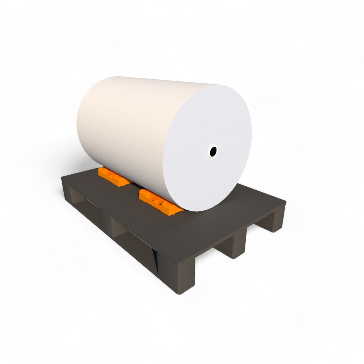 KU10C-2S — Orange Roll Wedge with Rubber Pads