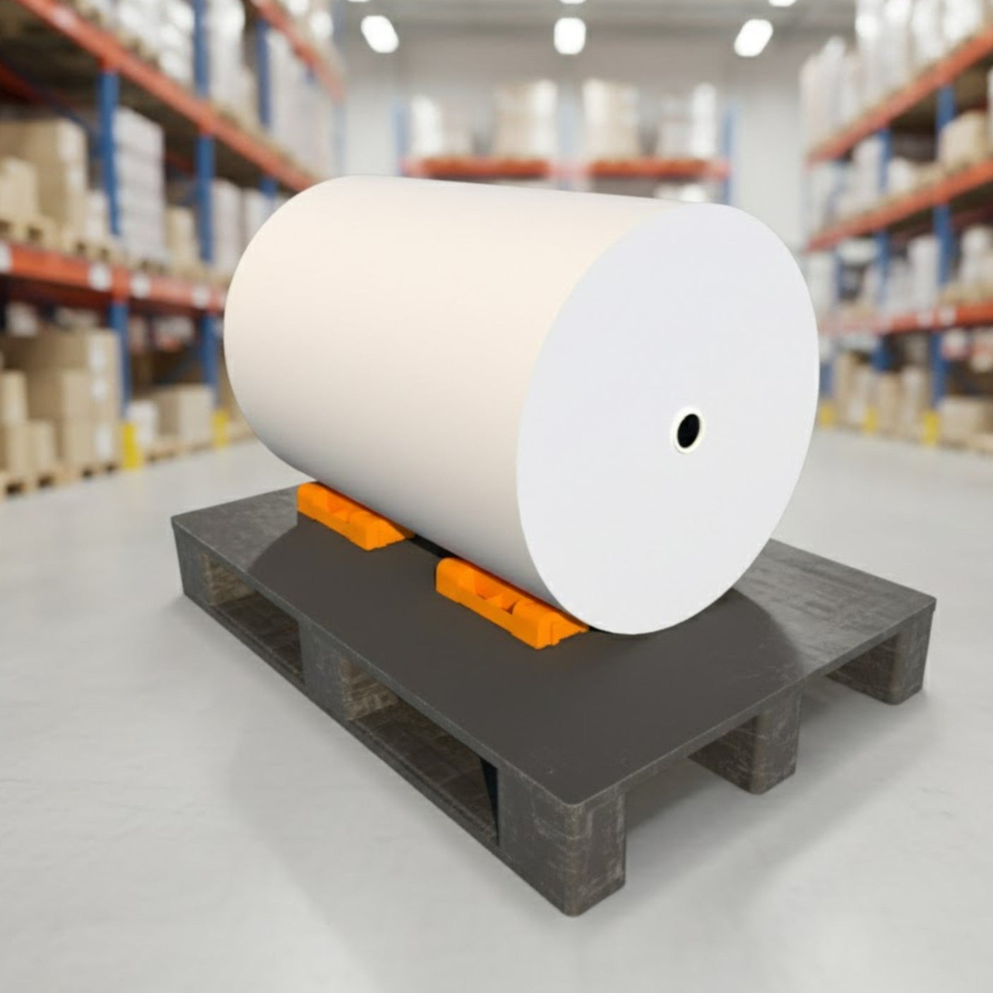 KU10C-2S — Orange Roll Wedge with Rubber Pads