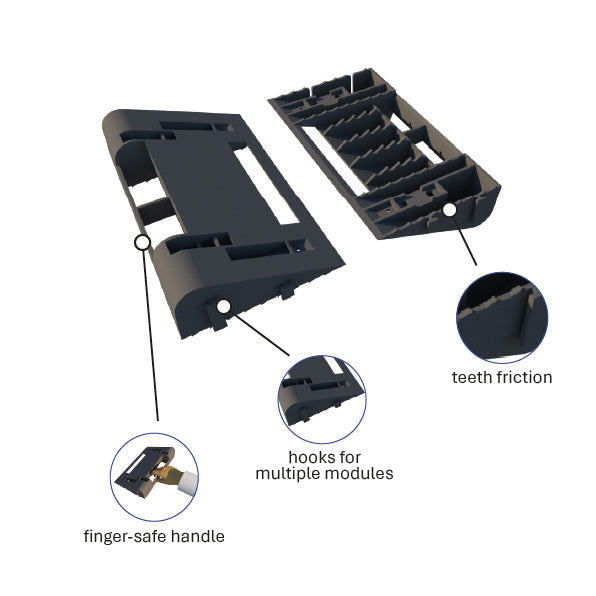 KU10 — Plastic Roll Wedge, Patented Nail-Free Fixation
