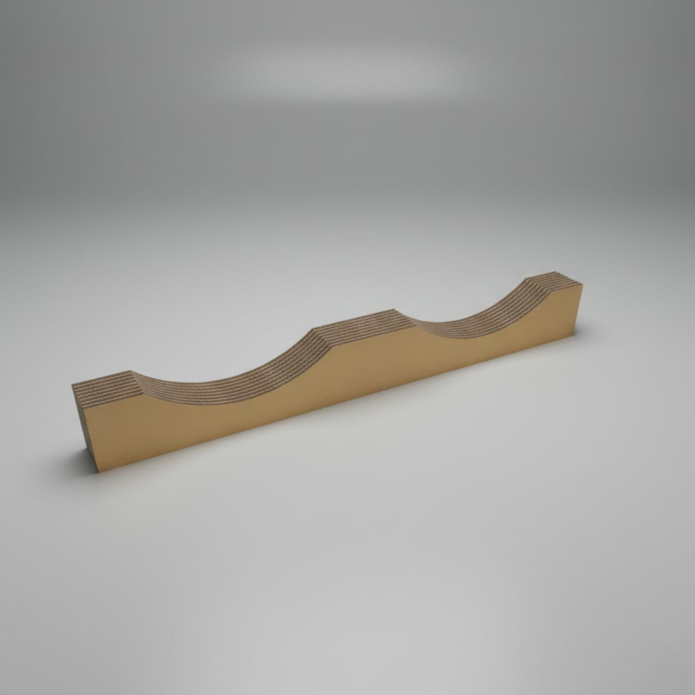 PC02-500B — Cardboard Base Cradle for 2 Rolls Ø 480-500 mm