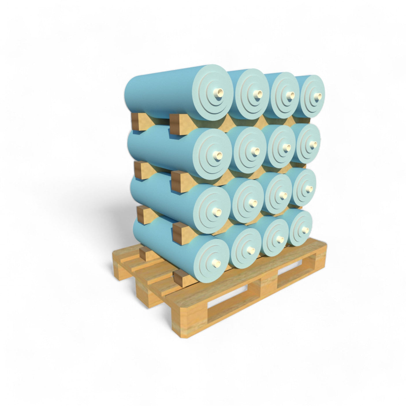 PC04-230I — Cardboard Interlayer for 4 Rolls Ø 230-245 mm