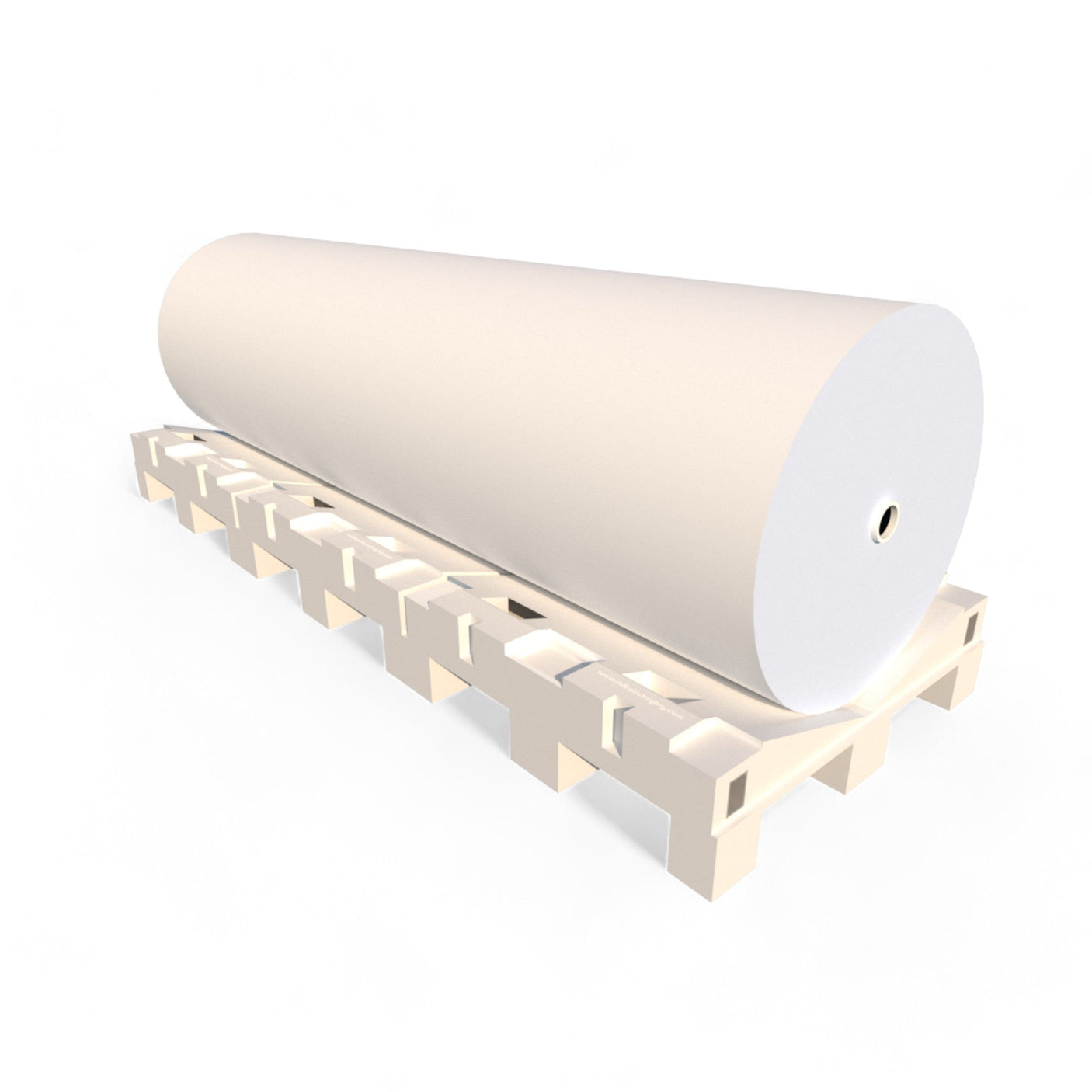 RM03 — Long-Format XL Roll Pallet, 3 Modules with Steel Bars