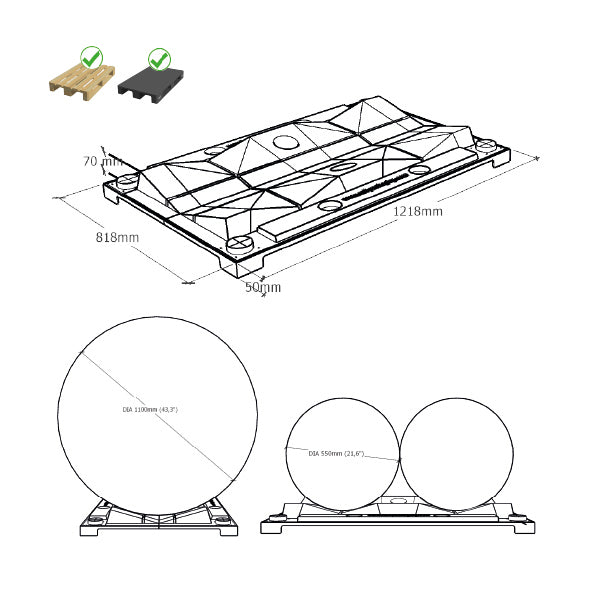 CV01 Roll Converto — Pallet Transformer for Rolls