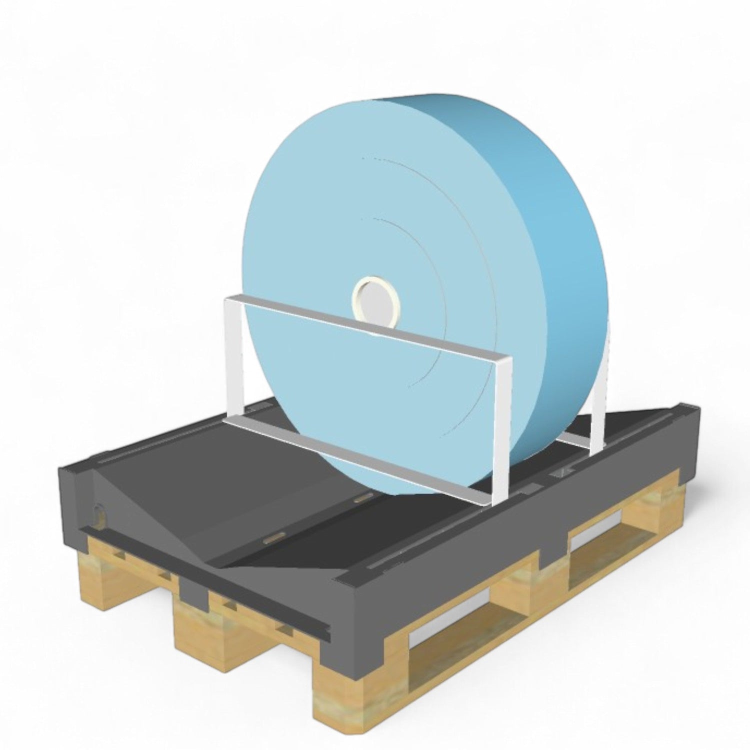 CV02 — Wide V-Shape Cradle for Large-Diameter Rolls