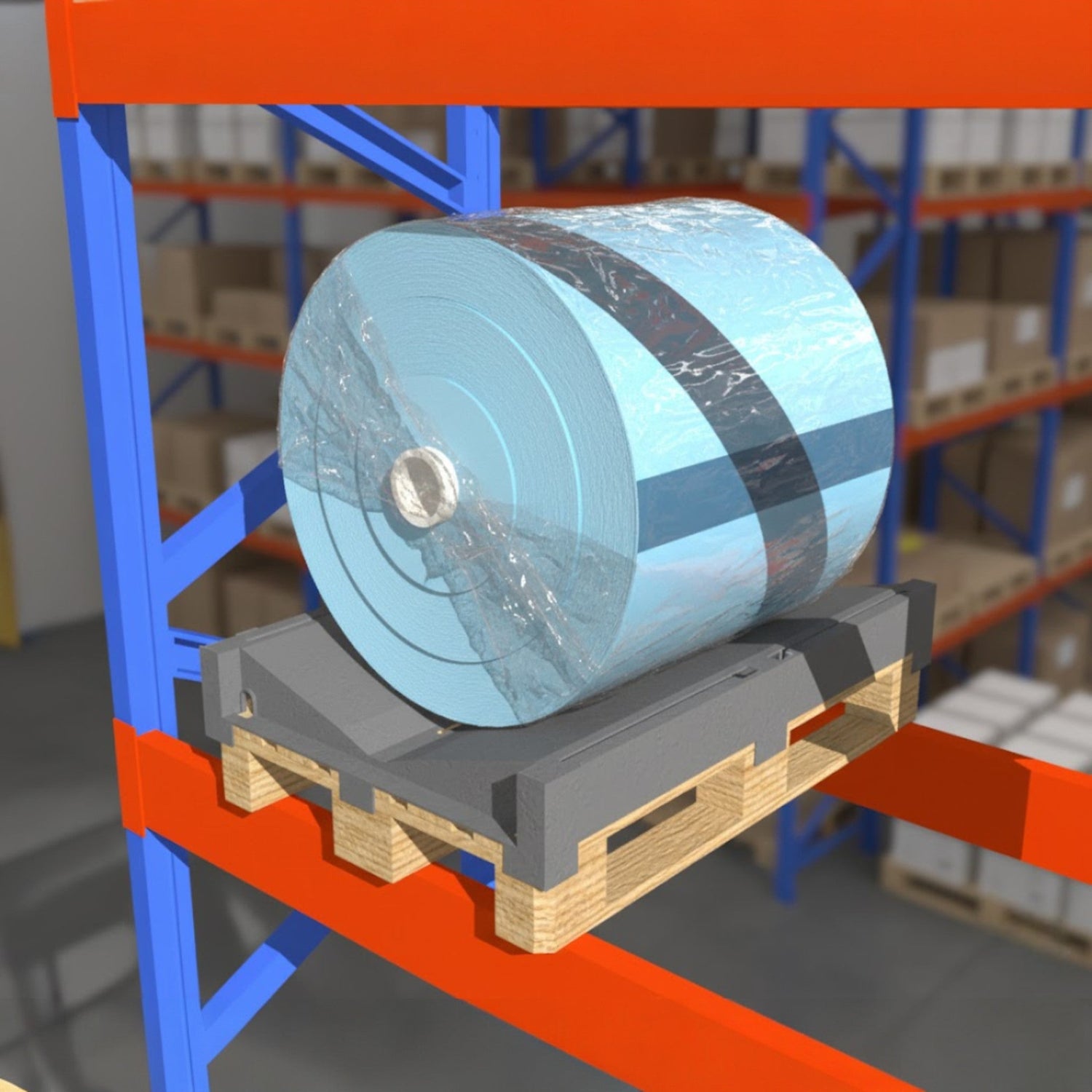 CV02 — Wide V-Shape Cradle for Large-Diameter Rolls