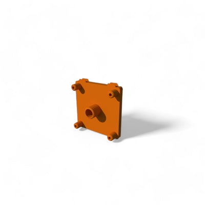 FL01-76 — Flangia in Plastica per Rotoli 330×330 mm con Tappo 3"