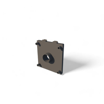 FL02-76 — Flangia in plastica per rotoli 510×500 mm con tappo da 3"