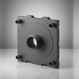 FL02-76 — Plastic Roll Flange 510×500 mm with 3" Plug