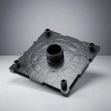 FL04-152 — Plastic Roll Flange 620×600 mm with 6" Plug