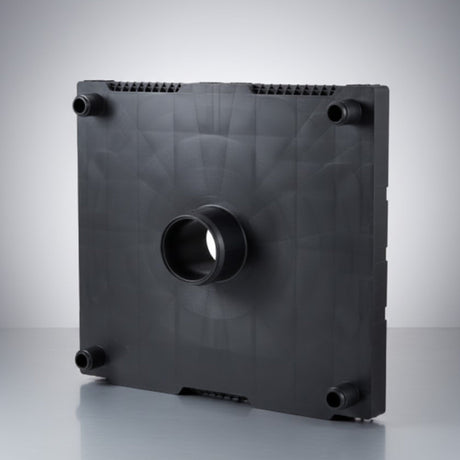FL05-152 — Plastic Roll Flange 700×700 mm with 6" Plug