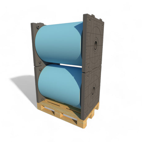 FL06-152 — Heavy-Duty Roll Flange 840×800 mm with 6" Plug