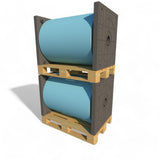 FL06A-152 — Roll Flange 840×800 mm, 6" Plug, No Flaps