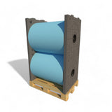 FL06S-152 — Roll Flange 840×800 mm, No-Plug Hole 6"