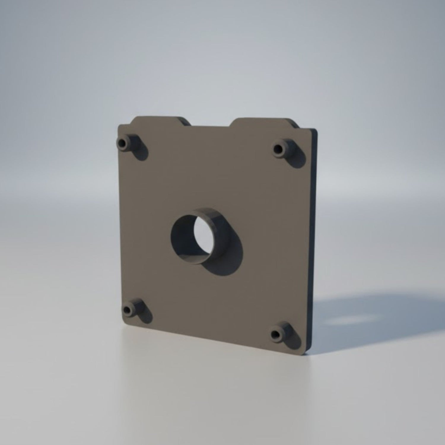FL08-152 — Plastic Roll Flange 400×400 mm with 6" Plug