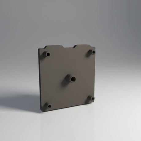 FL08-76 — Plastic Roll Flange 400×400 mm with 3" Plug