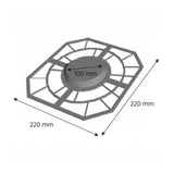 FL51-110 — Light Plastic Pad for Rolls, 110 mm Plug
