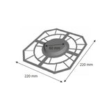 FL51-76 — Light Plastic Pad for Rolls, 76 mm Plug