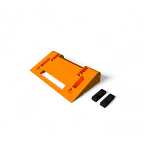 KU10C-2S — KU10C-2S — Orange Roll Wedge with Rubber Pads
