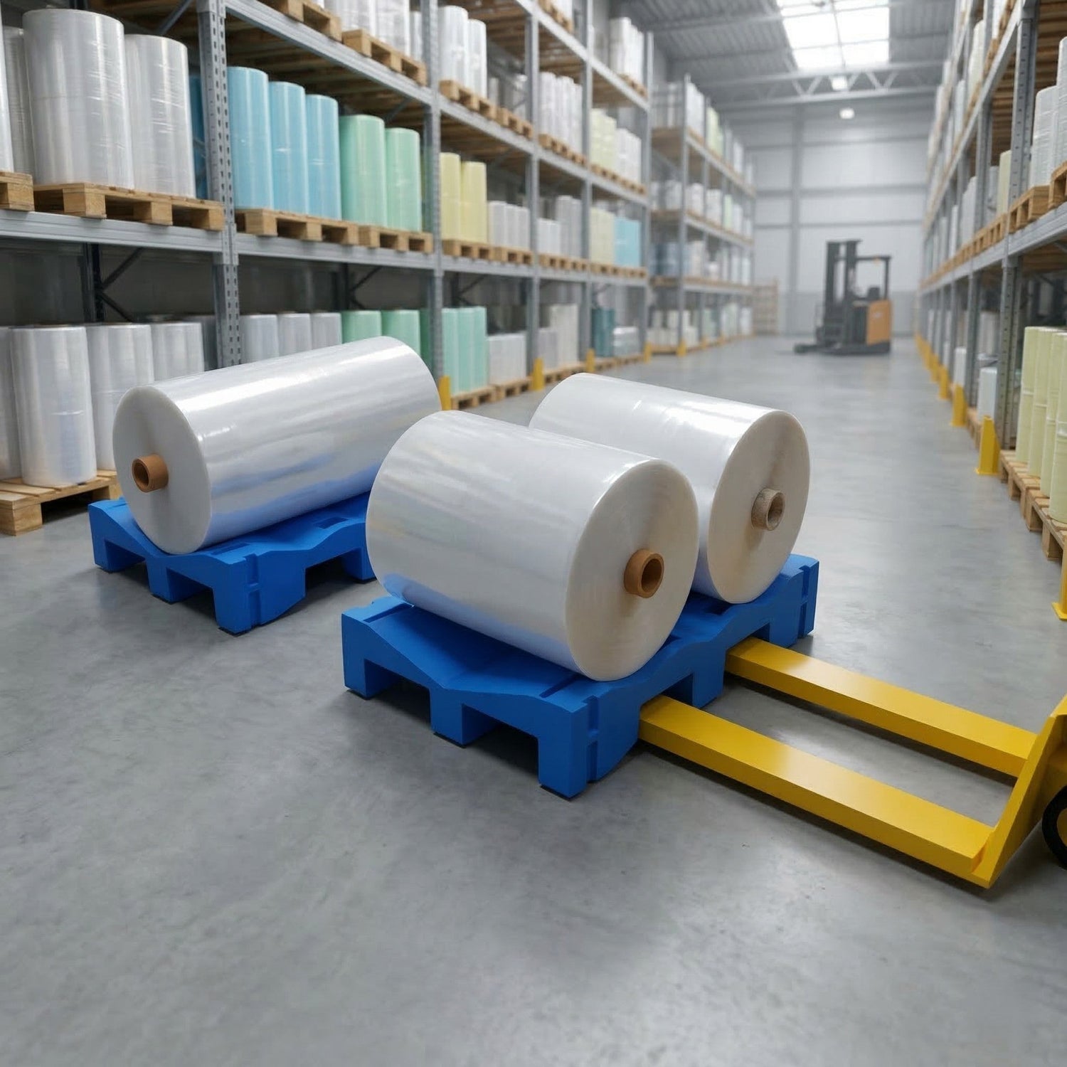 LO01C — Roll Pallet for Floor Handling, Custom Color