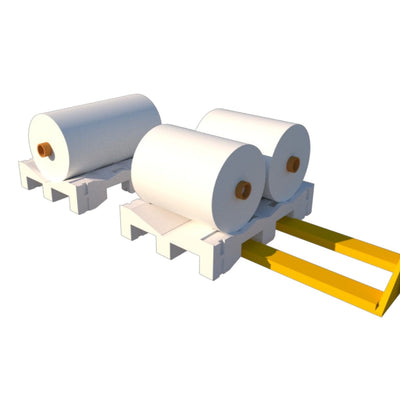 LO01 — Rollenpalette für Bodenhandhabung, 1 bis 3 Rollen