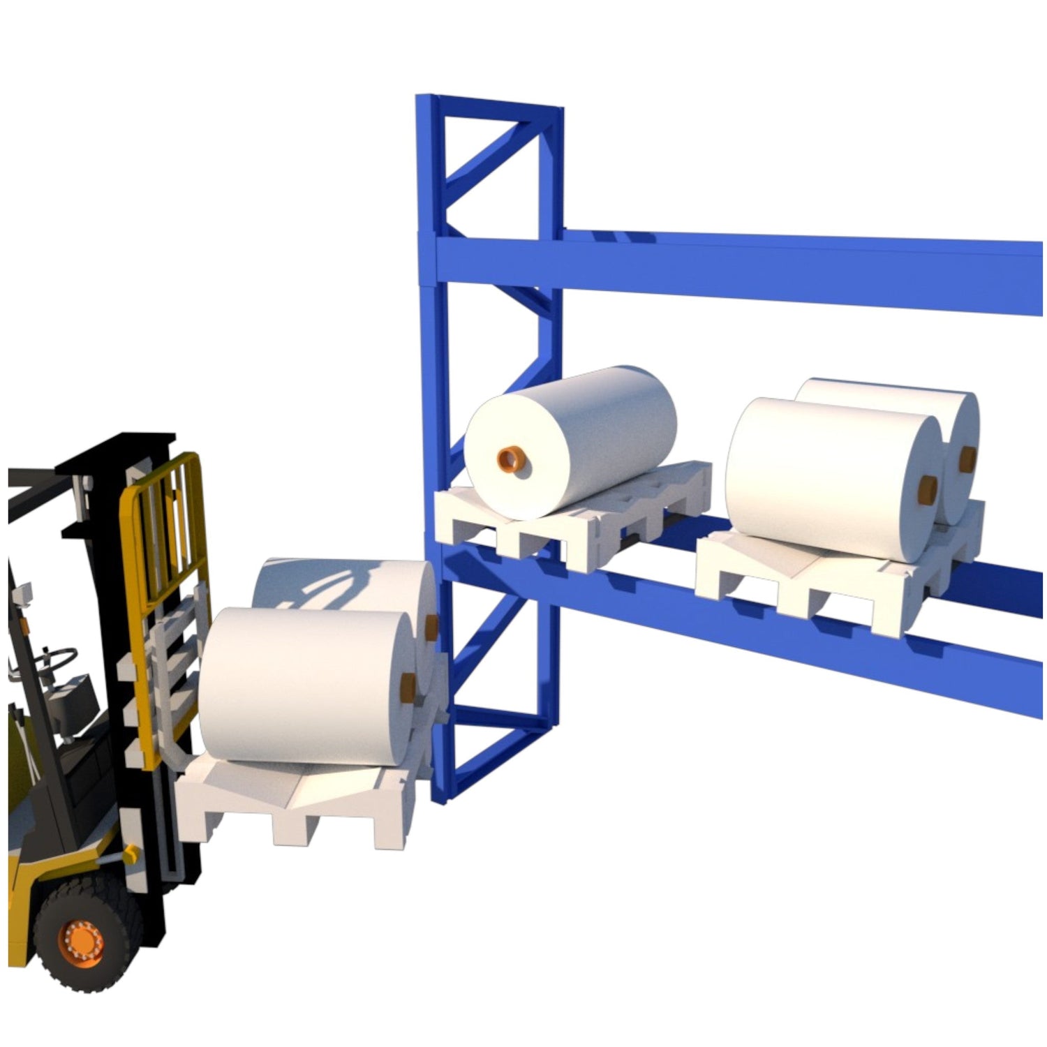 LO02C — Roll Pallet for Rack, Custom Color