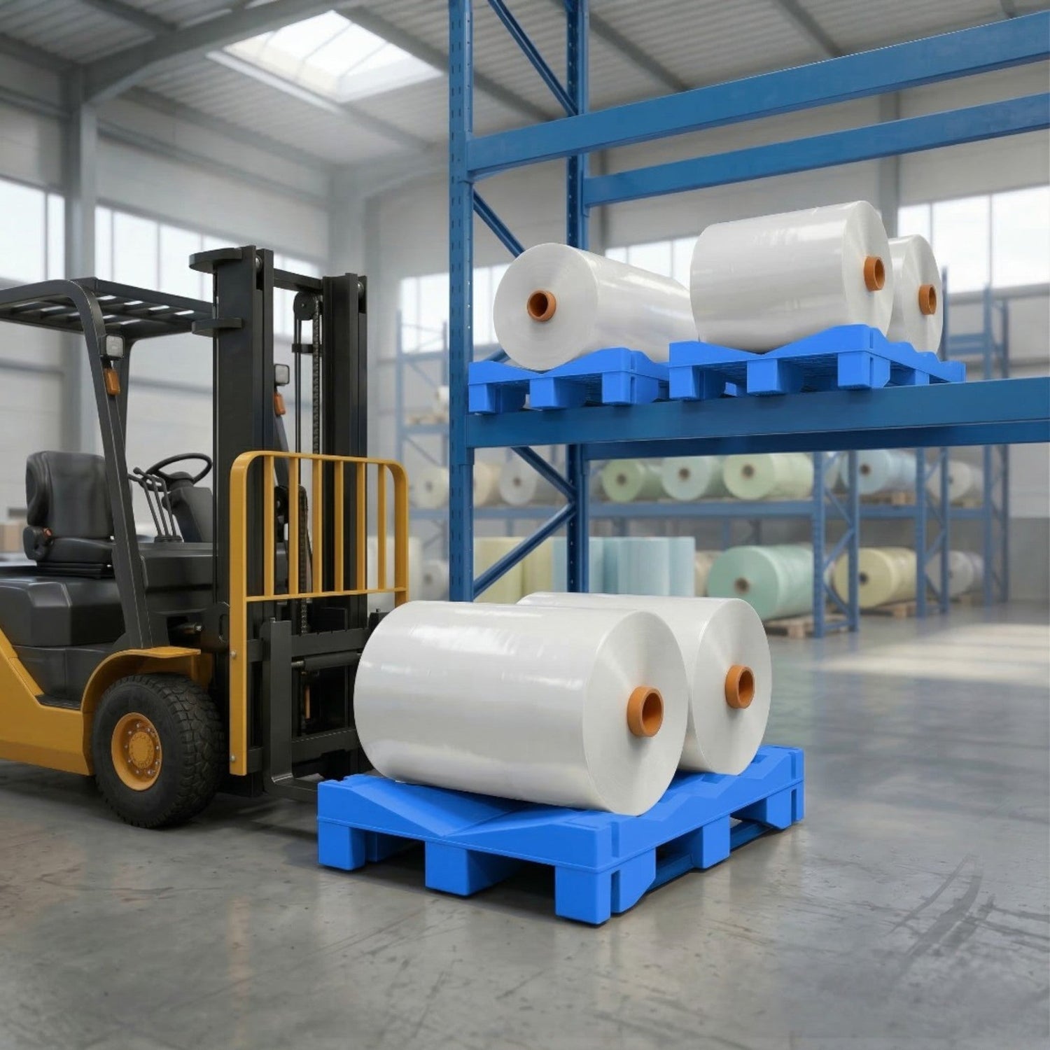 LO02C — Roll Pallet for Rack, Custom Color