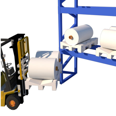 LO02 — Roll Pallet for Rack Storage, Steel-Reinforced