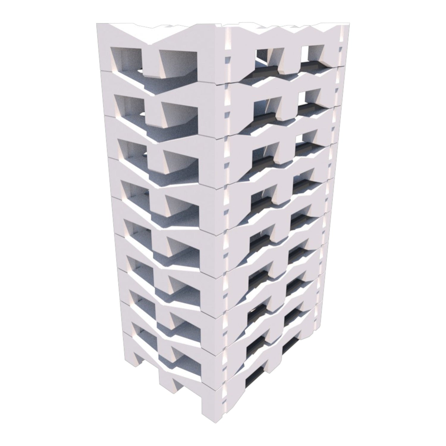 LO02 — Roll Pallet for Rack Storage, Steel-Reinforced