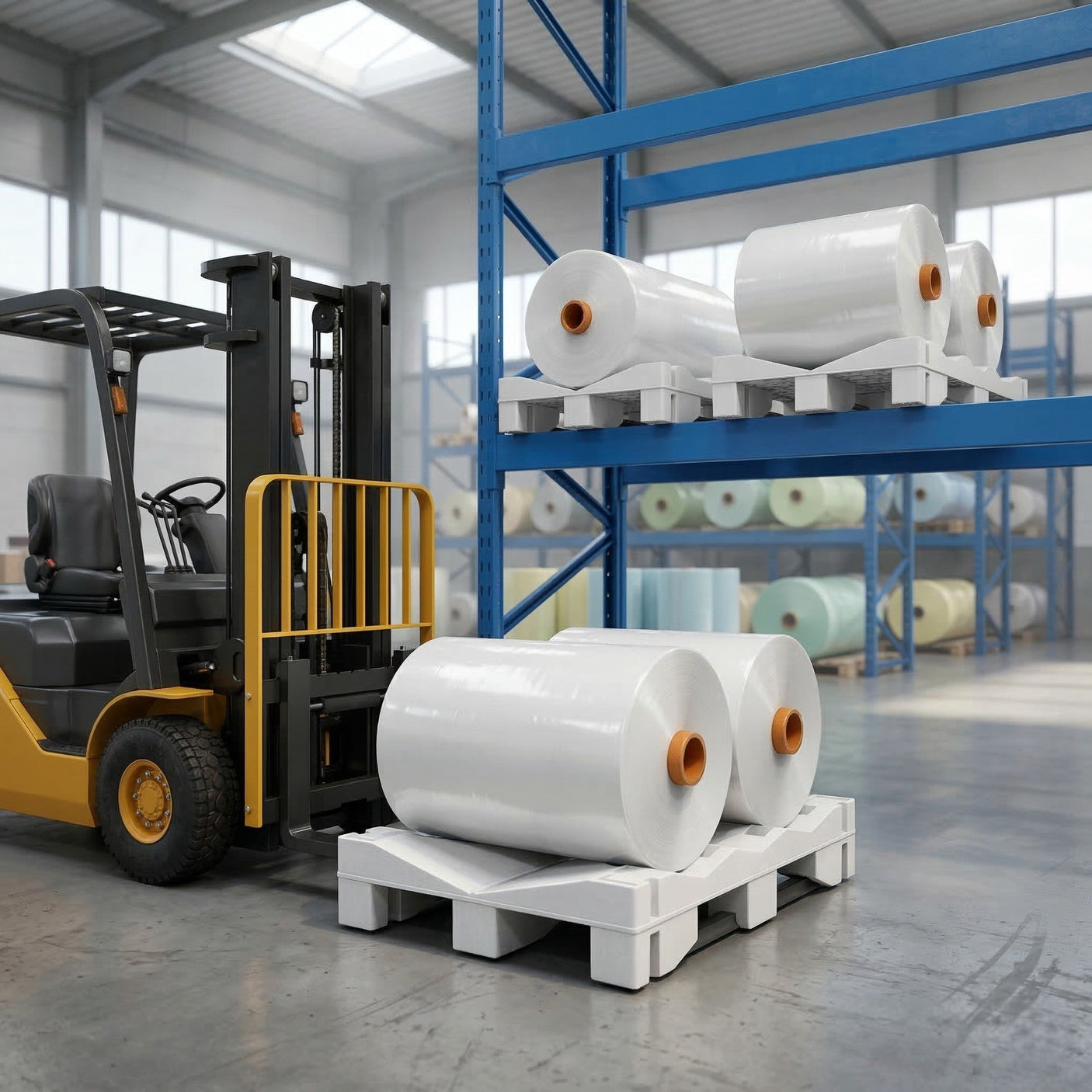 LO02 — Roll Pallet for Rack Storage, Steel-Reinforced