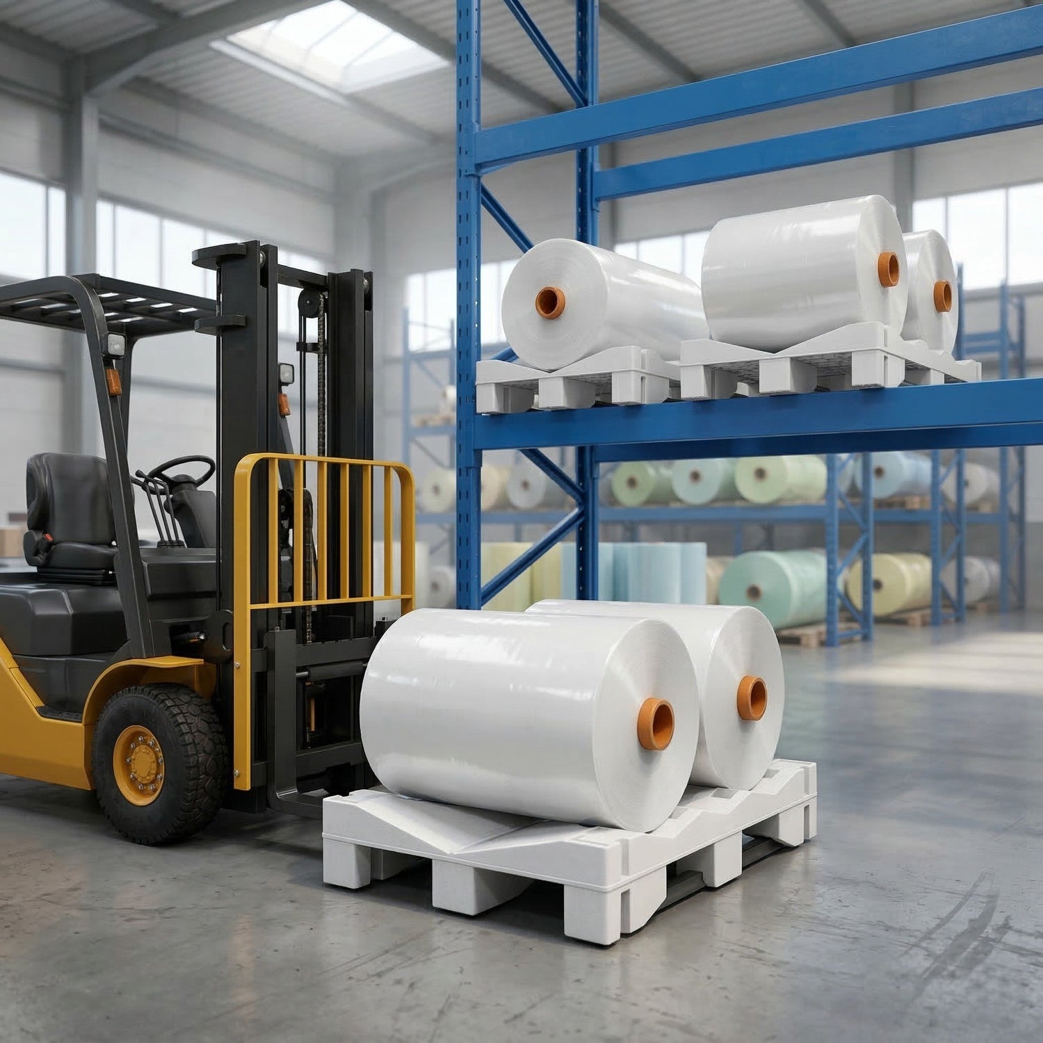 LO02 — Roll Pallet for Rack Storage, Steel-Reinforced