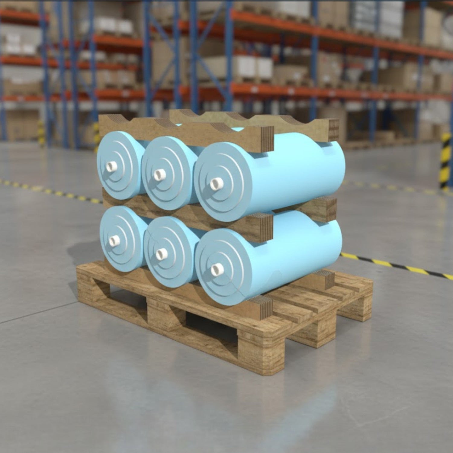 PC03-300I — Cardboard Interlayer for 3 Rolls Ø 300-316 mm
