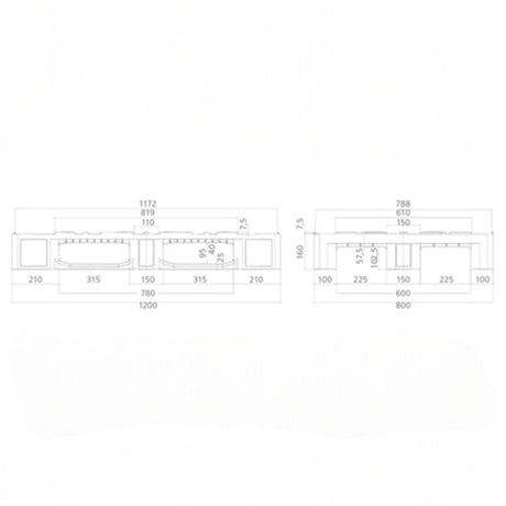 PPH1 — Heavy-Duty H1 Plastic Pallet, Closed Runners