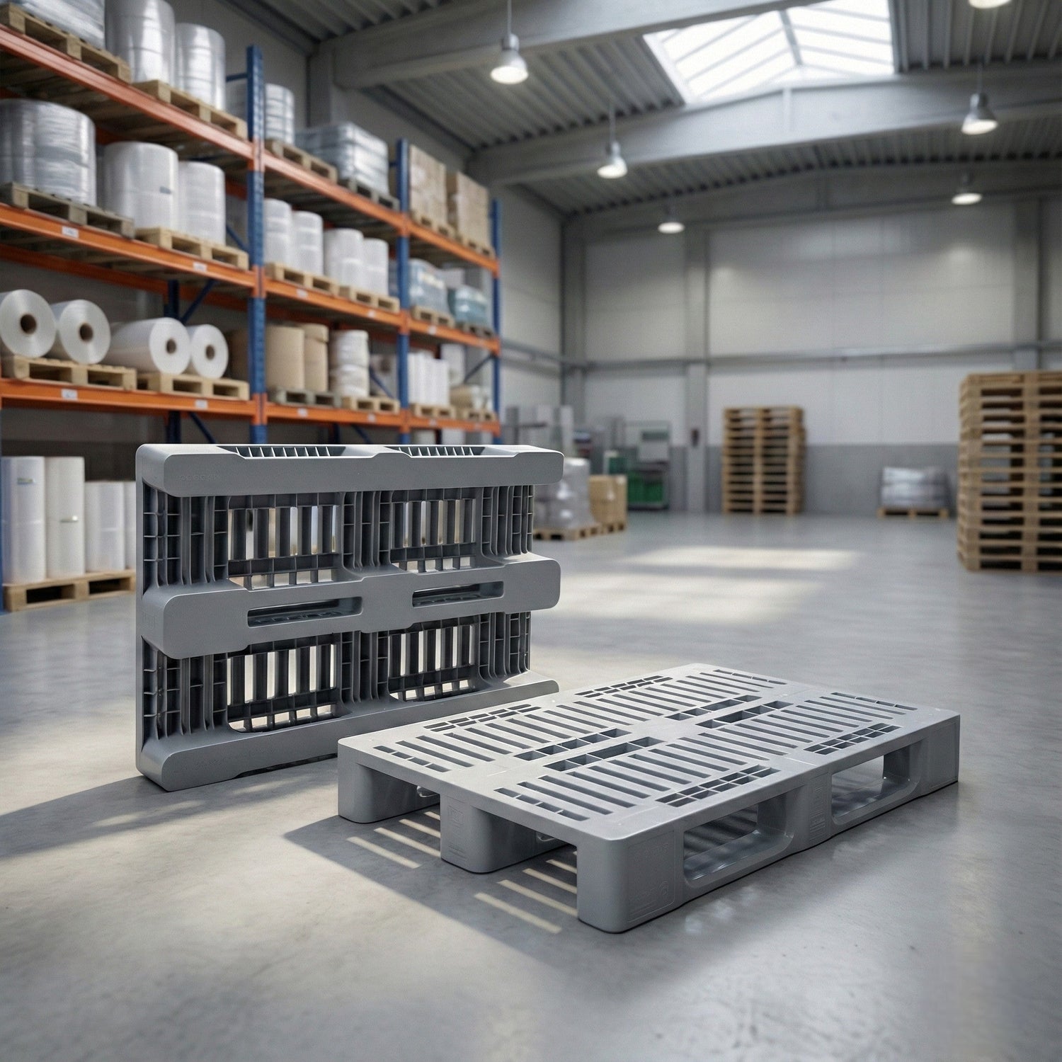 PPH1 — Heavy-Duty H1 Plastic Pallet, Closed Runners
