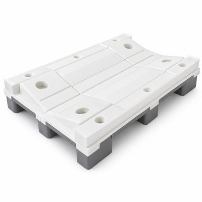 RCV08b — 4-Wege-Rollenpalette mit CV01-Wiege, hygienisch
