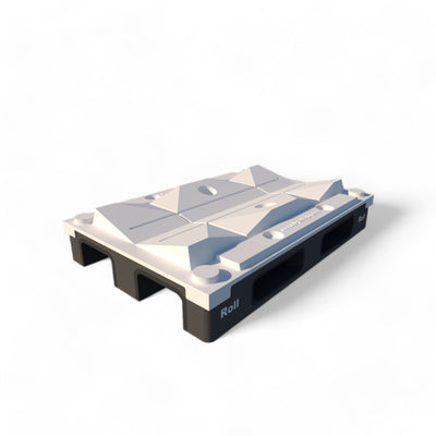RCV49 — Rollenpalette für Regal, wiederverwendbare Wiege für Druckereien