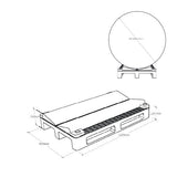 RP01 — Classic Roll Pallet with Robust Support Wedges