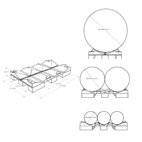SO02 — XL Roll Pallet for 1 to 3 Rolls, HDPE Virgin